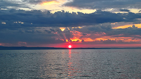 Sonnenaufgang am Bodensee